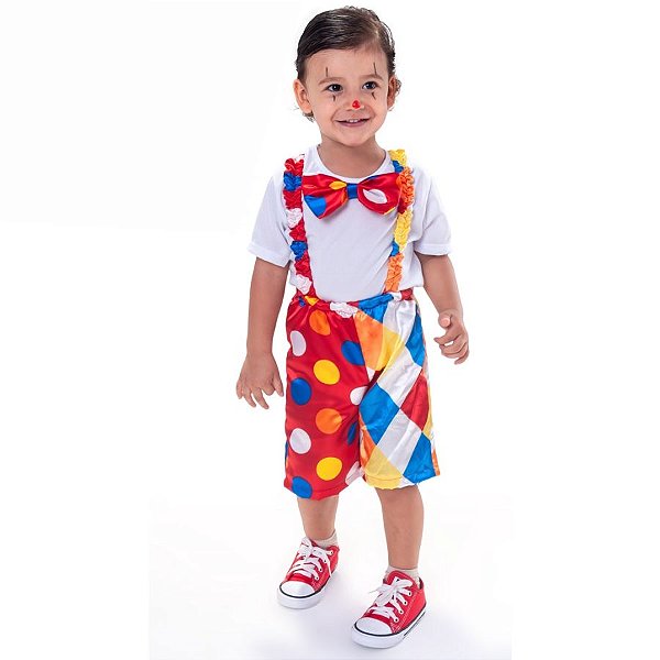Fantasia Palhaçinho Dom Infantil - 1 unidade - Rizzo