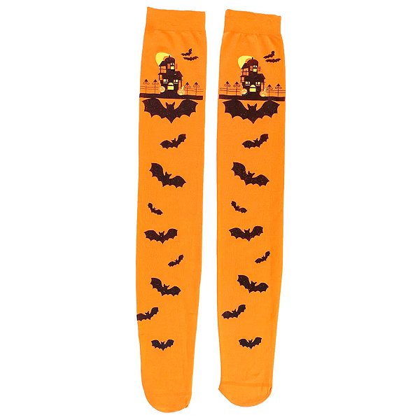 Meia Calça - Noite do Terror Laranja - Halloween - 1 unidade - Rizzo