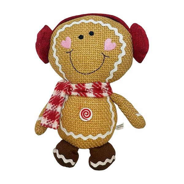Enfeite de Natal - Boneco Ginger Sentado - 23cm - 1 unidade - Rizzo - Rizzo
