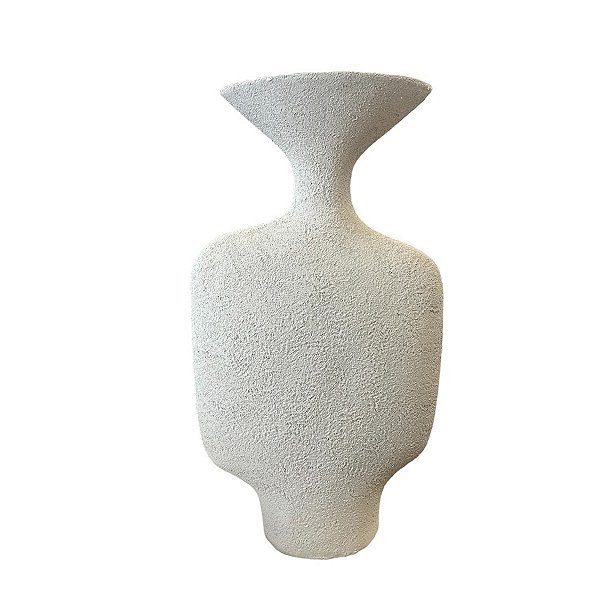 Vaso Branco de Polirresina - 34cm - 1 unidade - Rizzo