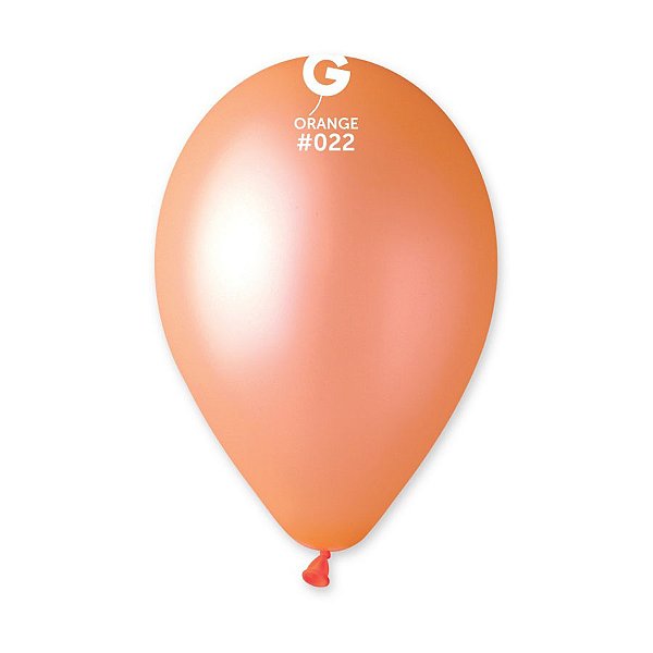 Balão de Festa Látex Neon - Orange (Laranja) #022 - Gemar - Rizzo