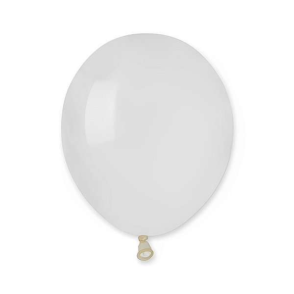 Balão de Festa Látex Liso - Crystal (Cristal) #000 - Gemar - Rizzo