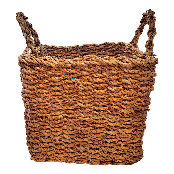 Cesta Decorativa Mearin de Seagrass - 35x35x30cm - 1 unidade - Rizzo