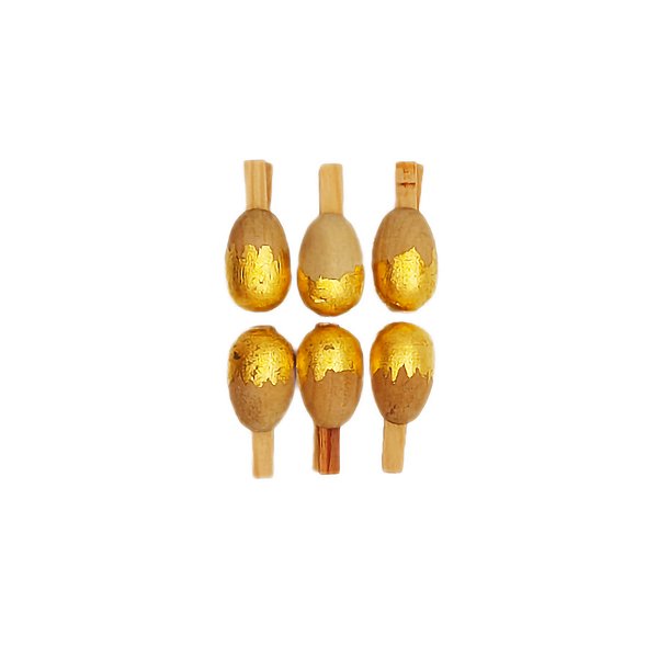 Prendedor Ovo de Páscoa - Ouro - 1 unidade - Cromus - Rizzo