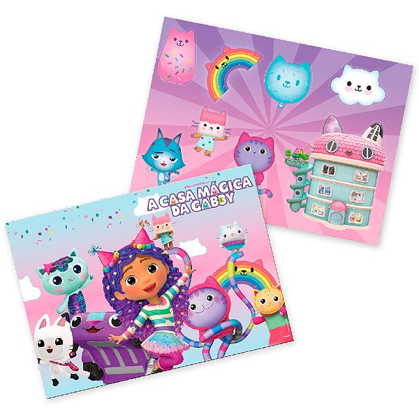 Kit Decorativo - A Casa Magica da Gabby - 1 unidade - FestColor - Rizzo