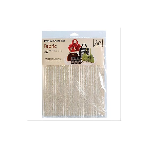 Placa de Textura para Chocolate - 26x19cm - Fabric - 6 unidades - Rizzo