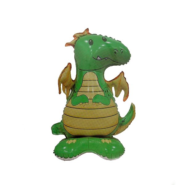 Balão de Festa Metalizado 18" 47cm - Mini Dragão  - 1 unidade - Rizzo