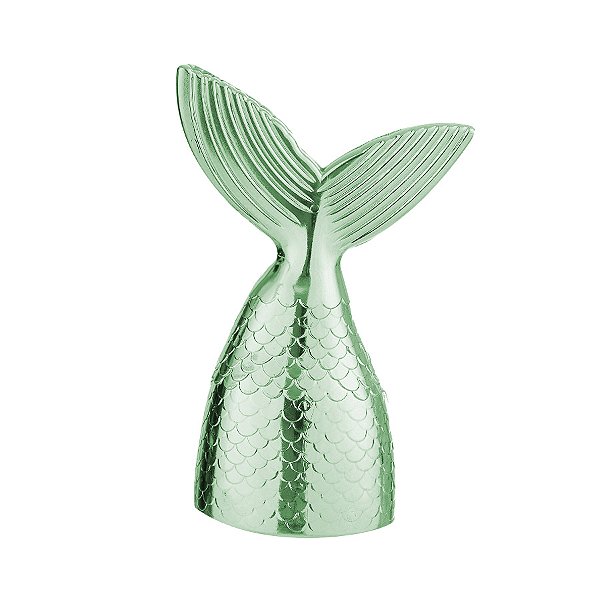 Cauda Sereia Decorativa - Verde Metalizado - 1 unidade - Rizzo