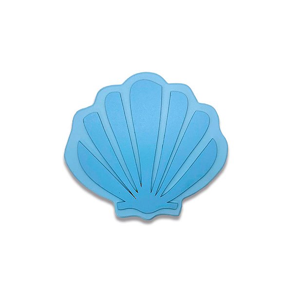Concha em MDF sem suporte - Azul - 1 unidade - Rizzo