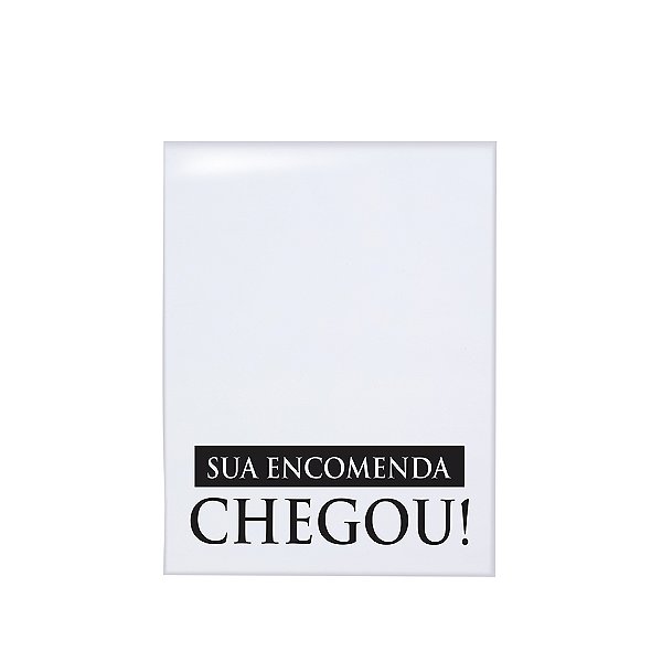 Envelope de Segurança Sua Encomenda Chegou! Branco - 10 Unidades - Cromus - Rizzo