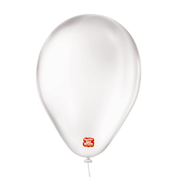 Balão de Festa 6,5" Basic - Transparente - 50 Unidades - Balões São Roque