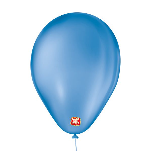 Balão de Festa 6,5" Basic - Azul - 50 Unidades - Balões São Roque