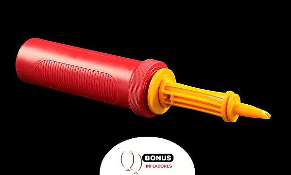 Inflador a Ar Manual Vermelho - 01 Unidade - Bonus Infladores