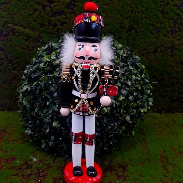 Boneco Soldado Quebra Nozes de Madeira EN009-19 - 31cm - 1 unidade - Rizzo