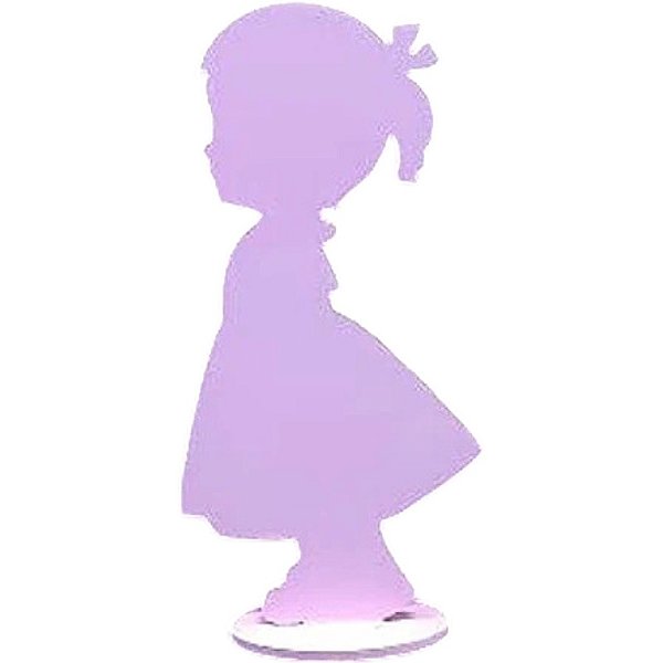 Decoração MDF Menina - Rosa -  01 Unidade - Mara Móveis - Rizzo