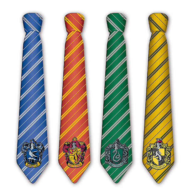 Gravata Divertida Festa Harry Potter - 8 unidades - Festcolor -  Festas