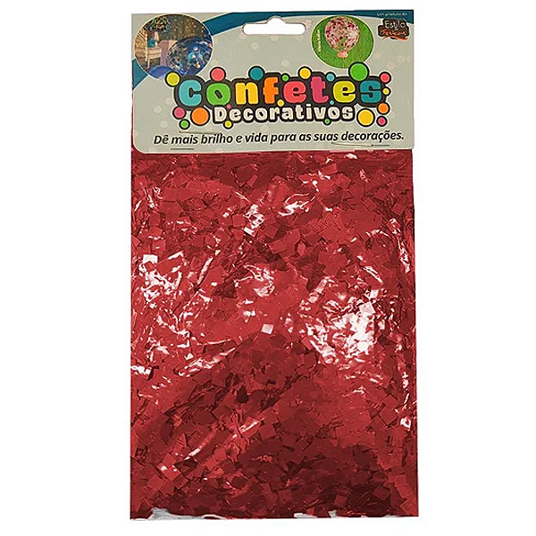 Confete Mini Picadinho Metalizado 25g - Marsala Dupla Face - Rizzo Balões