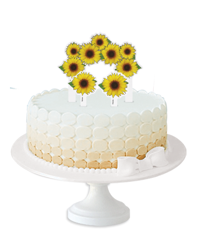 Topper para Bolo Festa Girassol - Festcolor - Rizzo Festas