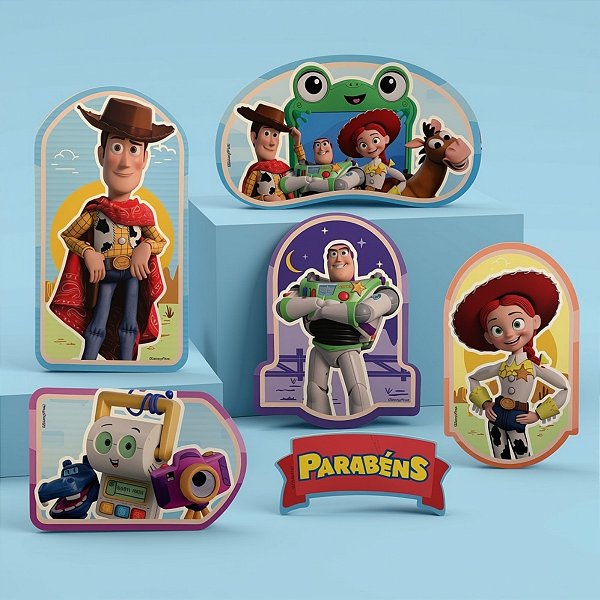Kit Painel Decorativo - Toy Story 5 - 6 Itens - 1 unidade - Disney Original - Rizzo