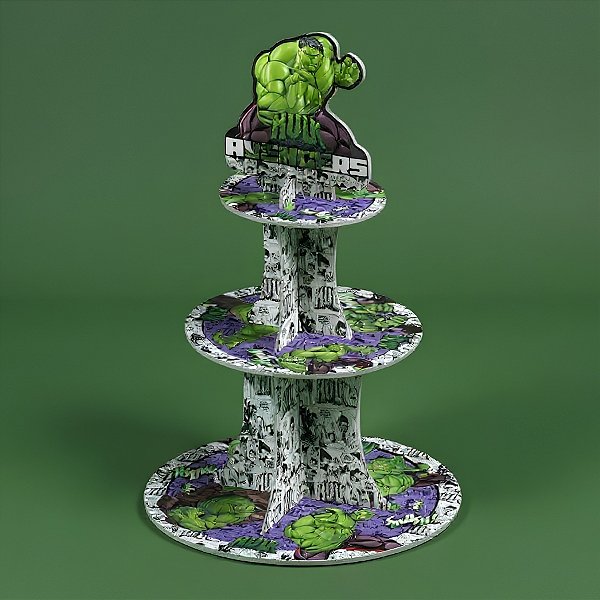Suporte Para Doces - Hulk Core - 44,5x29cm - 1 unidade - Disney Original - Rizzo