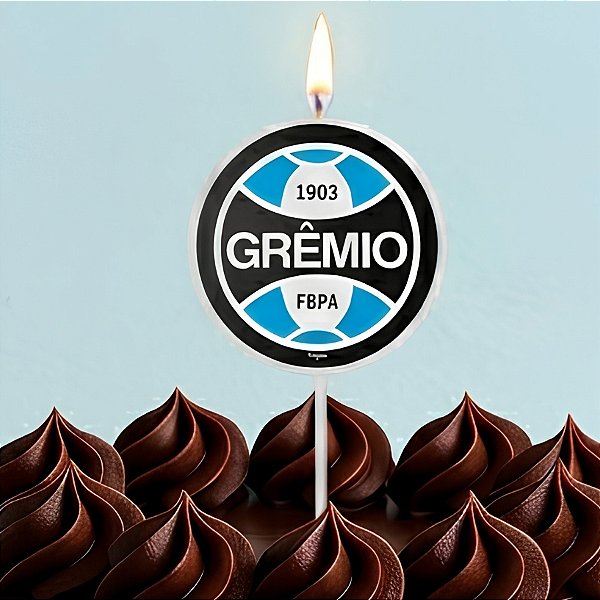 Vela Plana Adesivada Pick - Grêmio - 7x13cm - 1 unidade - Regina - Rizzo