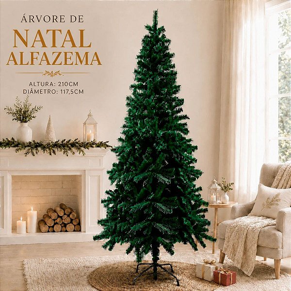 Árvore de Natal Alfazema - 950 Galhos - 210cm - Ref.RZO02584 - 1 unidade - Rizzo