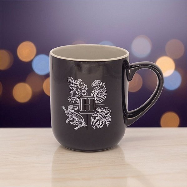 Caneca de Cerâmica Mary - Hogwarts - Harry Potter - 300ml - 1 unidade - Zonacriativa - Rizzo