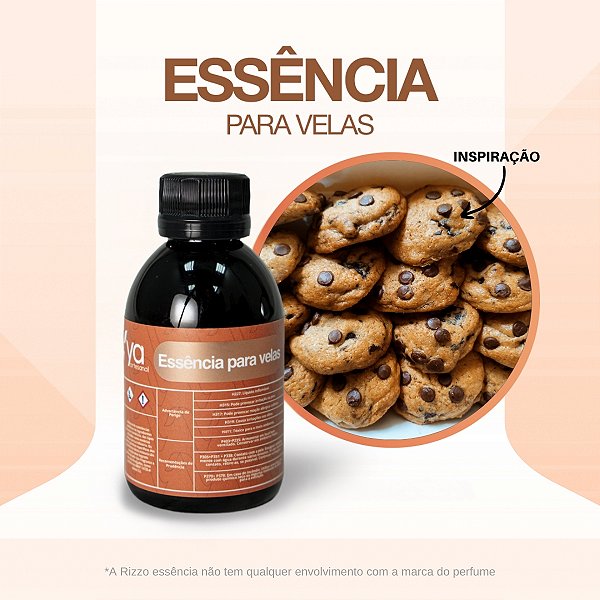 Essência Cookie de Chocolate Cold Concentrada Para Velas - 100g  - 1 unidade - Vya  - Rizzo