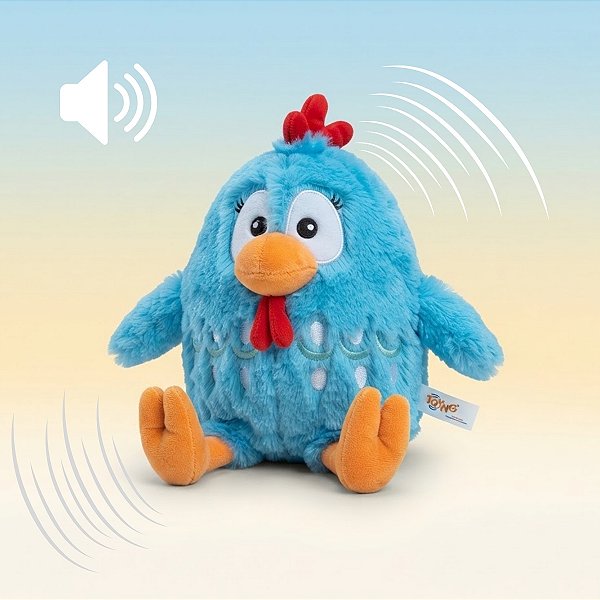 Galinha Pintadinha de Pelúcia Tremelica com Som e Movimento - 16x21x15cm - 1 unidade - Toyng - Rizzo