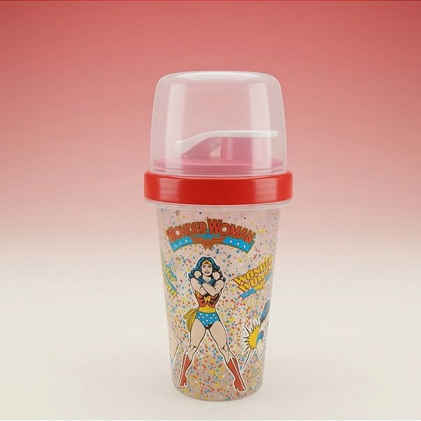 Mini Shakeira - Mulher Maravilha - 320ml - 1 unidade - Plasútil - Rizzo