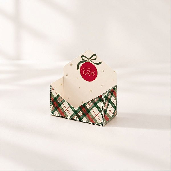 Mini Caixa Envelope para Presente - Memorias - Vermelho - 8x3,5x4cm - 10 unidades - Cromus - Rizzo