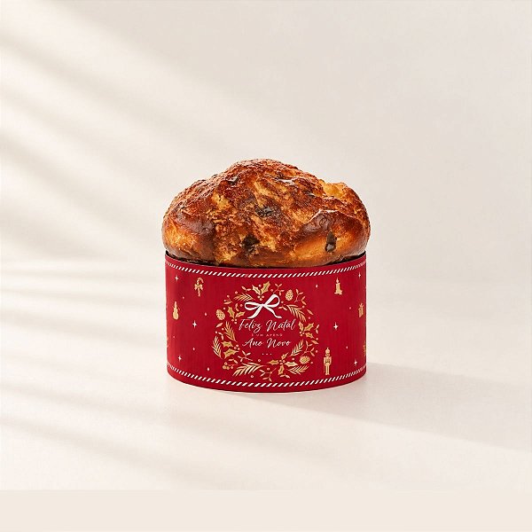 Cinta para Panetone 100g - Essência - Vermelho - 25x6cm - 10 unidades - Cromus - Rizzo