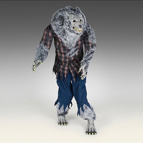 Enfeite Decorativo De Halloween Com Som, Luz e Movimento - Lobisomem Boris - 2,10m - 1 unidade - Cromus - Rizzo