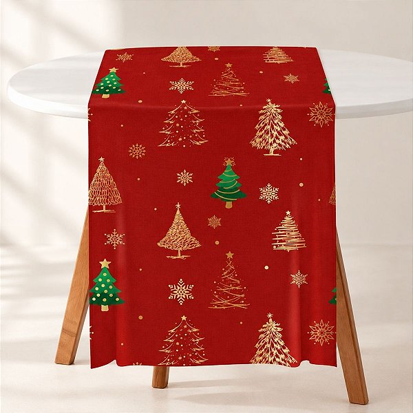 Trilho de Mesa - Vermelho Natal - 2mx40cm - 1 unidade - Regina - Rizzo