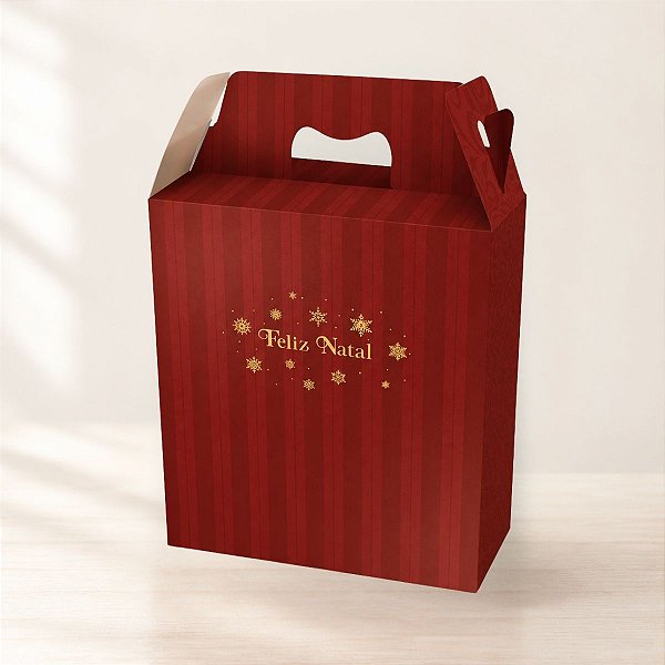 Caixa Maleta para Presente  - Natal Elegance - 31x21cm - 10 unidades - Regina - Rizzo