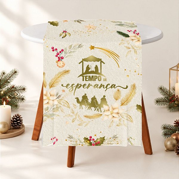 Trilho de mesa - Essencia Natal - 2mx40cm - 1 unidade - Regina - Rizzo
