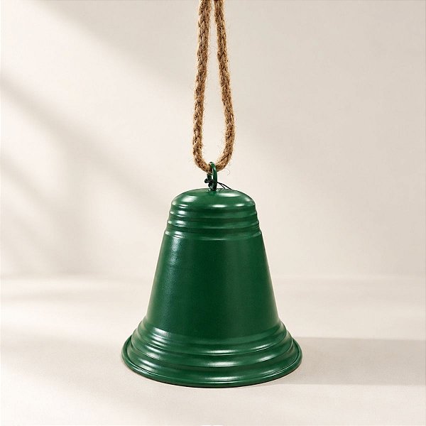 Enfeite para Pendurar de Natal - Sino Verde - 14cm - 1 unidade - Rizzo