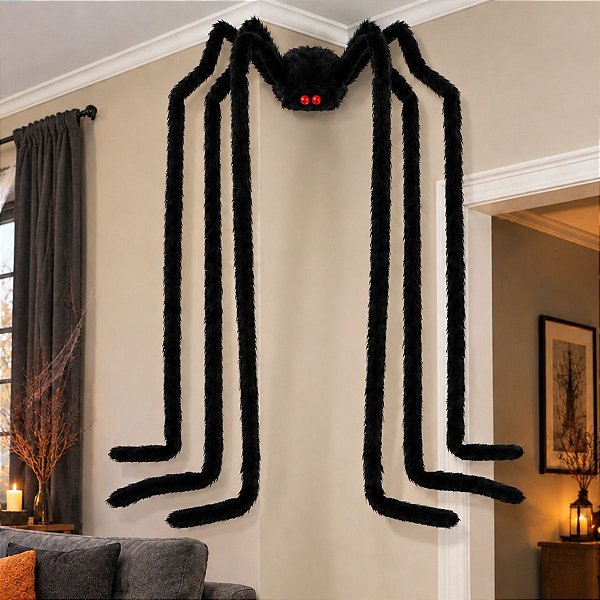 Enfeite Decorativo de Halloween - Aranha Pernas Longas - 2,50m - 1 unidade - Cromus - Rizzo