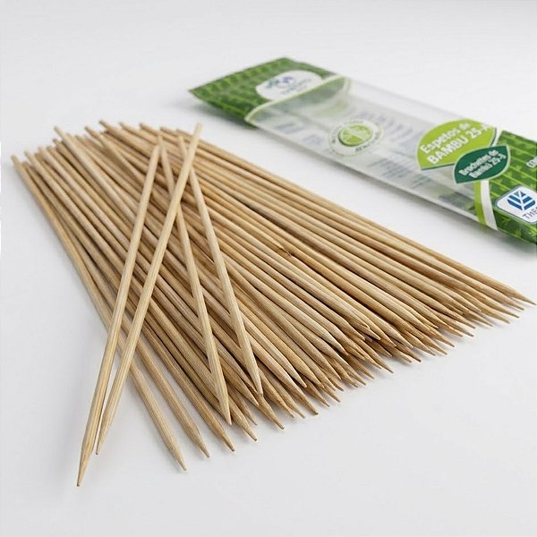 Espeto de Bambu - 25cm - 50 unidades - Theoto - Rizzo