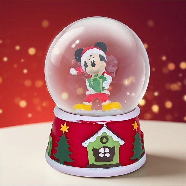 Globo Decorativo de Natal - Mickey Mouse - 13cm - Disney Original - 1 unidade - Cromus - Rizzo