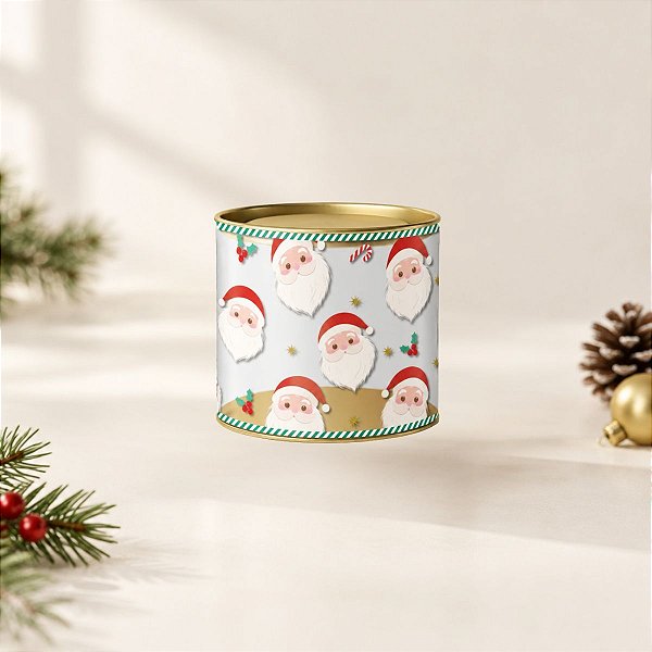 Lata Clean de Natal - Surpresa do Noel - 10x7cm - 1 unidade - Cromus - Rizzo