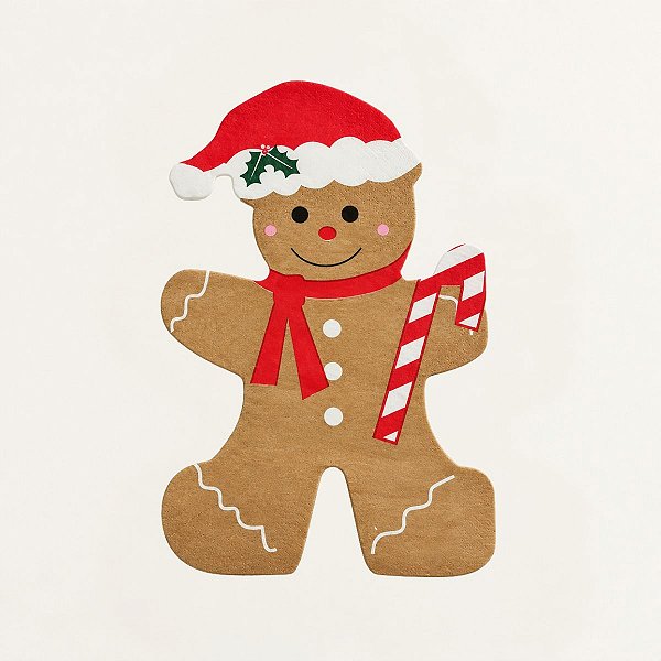Guardanapo de Papel Natalino - Boneco GingerBread - 33x33cm - 20 unidades - Rizzo