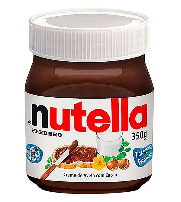 Creme de Avelã Nutella 350g pote de Plástico - Ferrero -