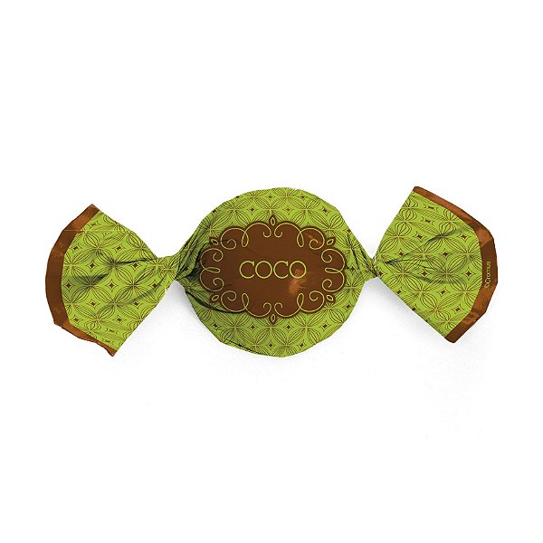 Papel Trufa 14,5x15,5cm - Gostosura Coco - 100 unidades - Cromus