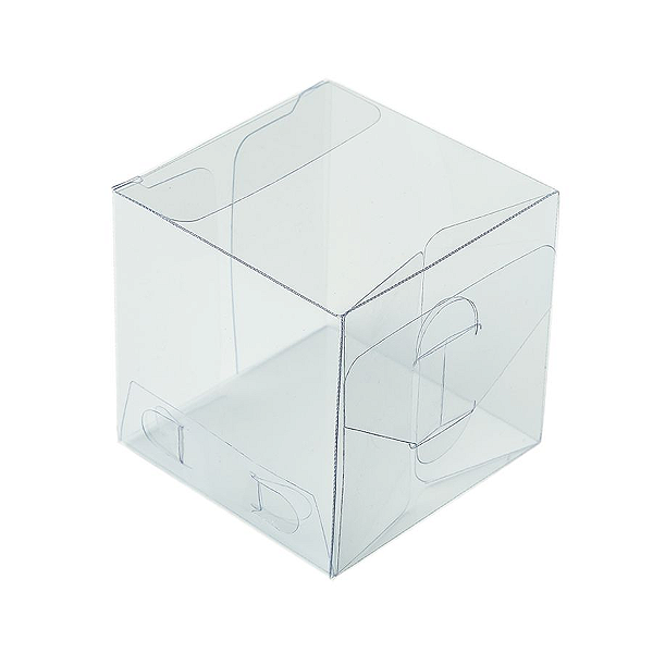 Caixa Cubo Transparente K6 (5cm x 5cm x 5cm) 20 unidades Assk Rizzo Confeitaria