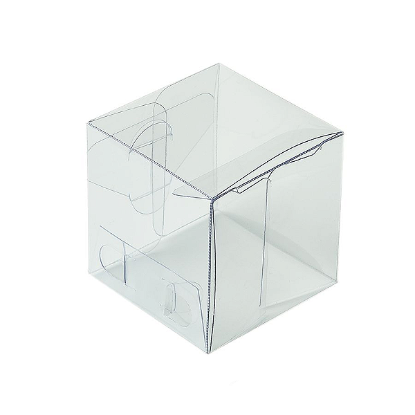 Caixa Cubo Transparente K9 (4cm x 4cm x 4cm) 20 unidades Assk Rizzo Confeitaria