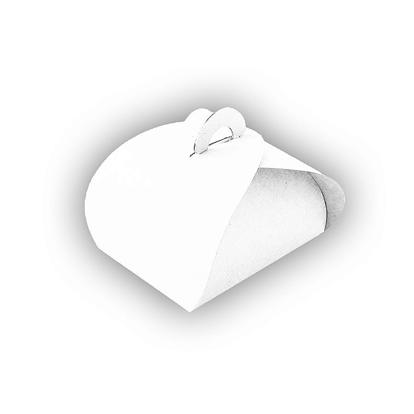 Caixa Sacolinha 4 Brigadeiros (8cm x 8cm x 6cm) Branca 10 unidades Assk Rizzo Confeitaria