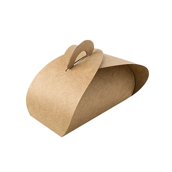 Caixa Sacolinha 6 Brigadeiros (8cm x 12cm x 6,5cm) Kraft 10 unidades Assk Rizzo Confeitaria