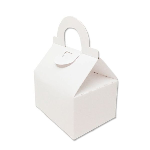 Caixa Sacolinha AS5 (6cm x 8cm x 8cm) Branco 10 unidades Assk Rizzo Confeitaria