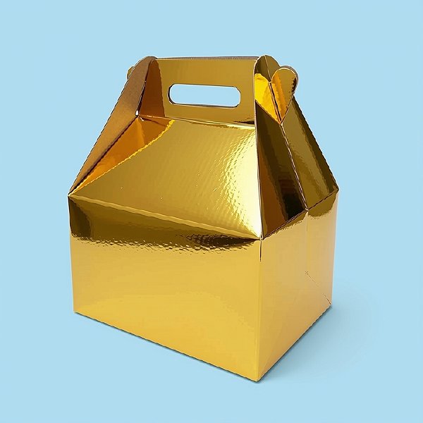 Caixa Sacolinha S11 (16x10,2x9,5cm) Ouro 10 unidades Assk Rizzo Embalagens